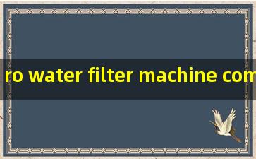 ro water filter machine companies